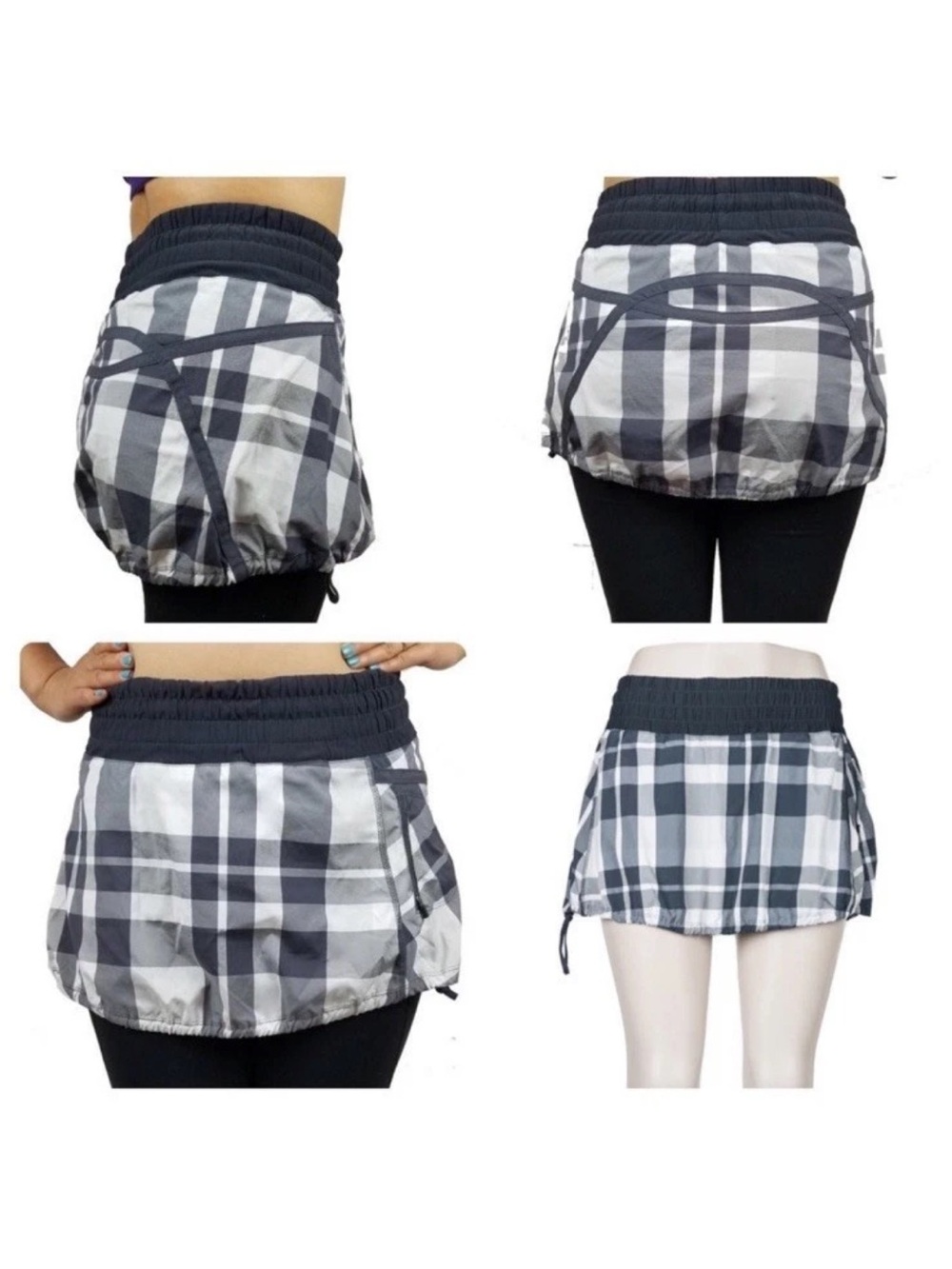 RARE Lululemon Run Leader Of Track Skirt Skort Plaid Balloon
Style Sz.10